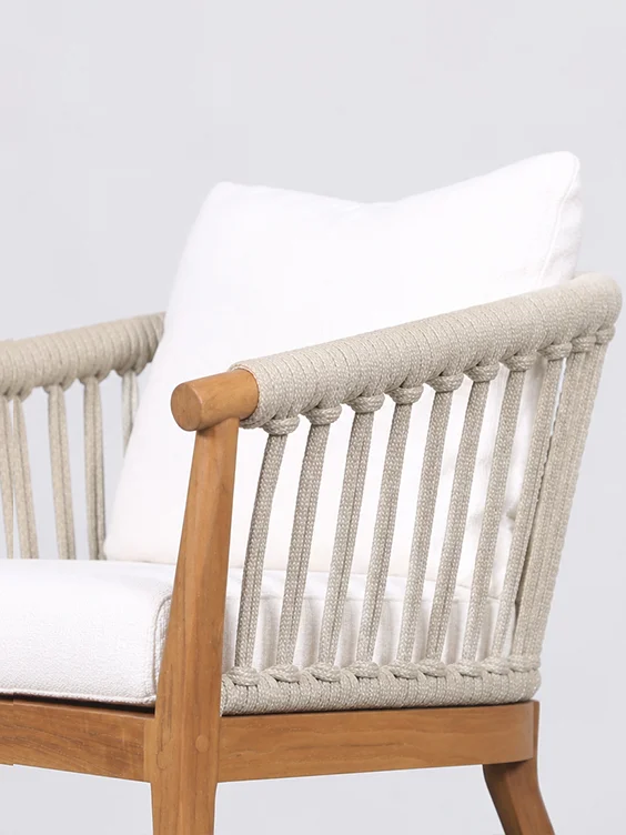 Outdoor furniture manufacturer showcasing premium teak garden furniture with modern and timeless craftsmanship